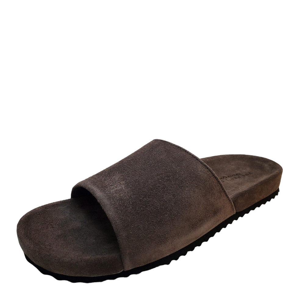 New The Mens Store at Bloomingdales Mens Shoes Slide Comfort Sandals Gre…